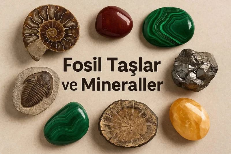 Fosil Taşlar ve Mineraller: Doğanın Milyonlarca Yıllık Hafızası