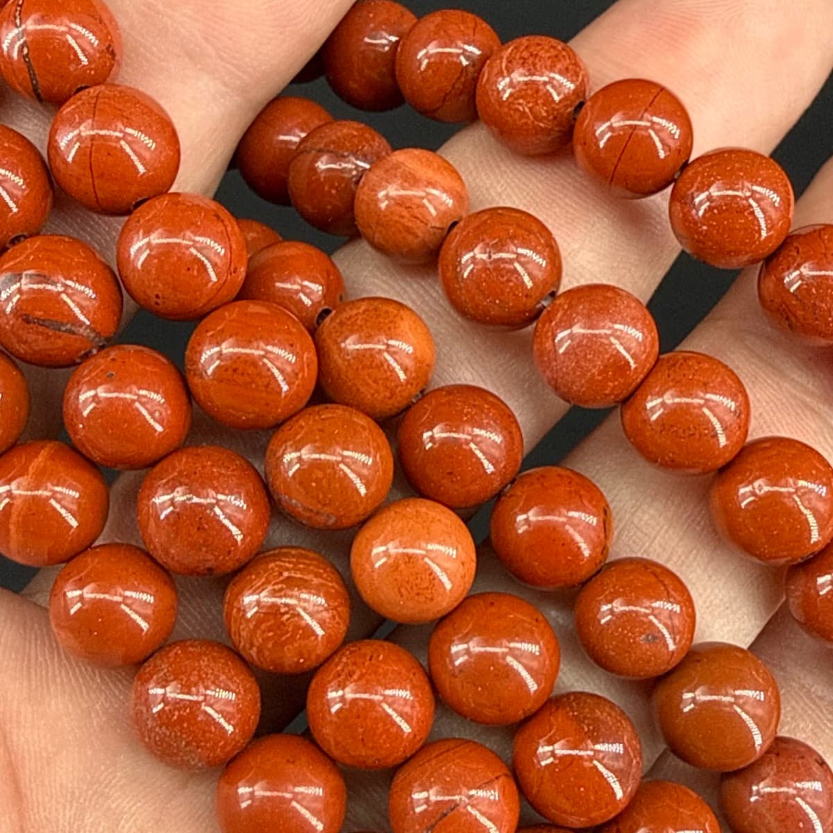 Jasper Kırmızı Dizi 8mm