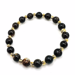 Biyotit Bileklik 8mm - Orijinal Şifalı Kristal - Görsel 1