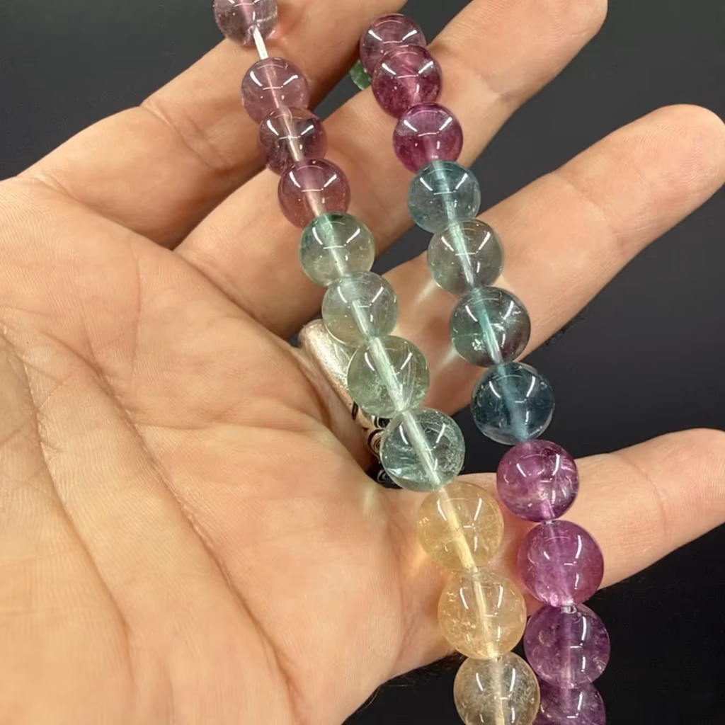 Florit Multıcolor Dizi 10 mm İncele ve Satın Al Florit Multıcolor Dizi 10 mm - Orijinal Doğal Taş ve Şifa Kristali Görsel 1