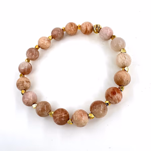 Güneştaşı Bileklik 8mm - Orijinal Şifalı Kristal - Görsel 1