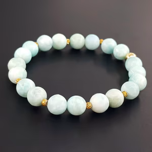 Hemimorfit Bileklik 8mm - Orijinal Şifalı Kristal - Görsel 1