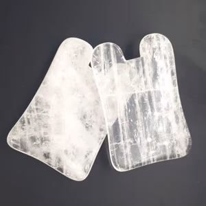 Kristal Kuvars Gua Sha - Orijinal Şifalı Kristal - Görsel 1