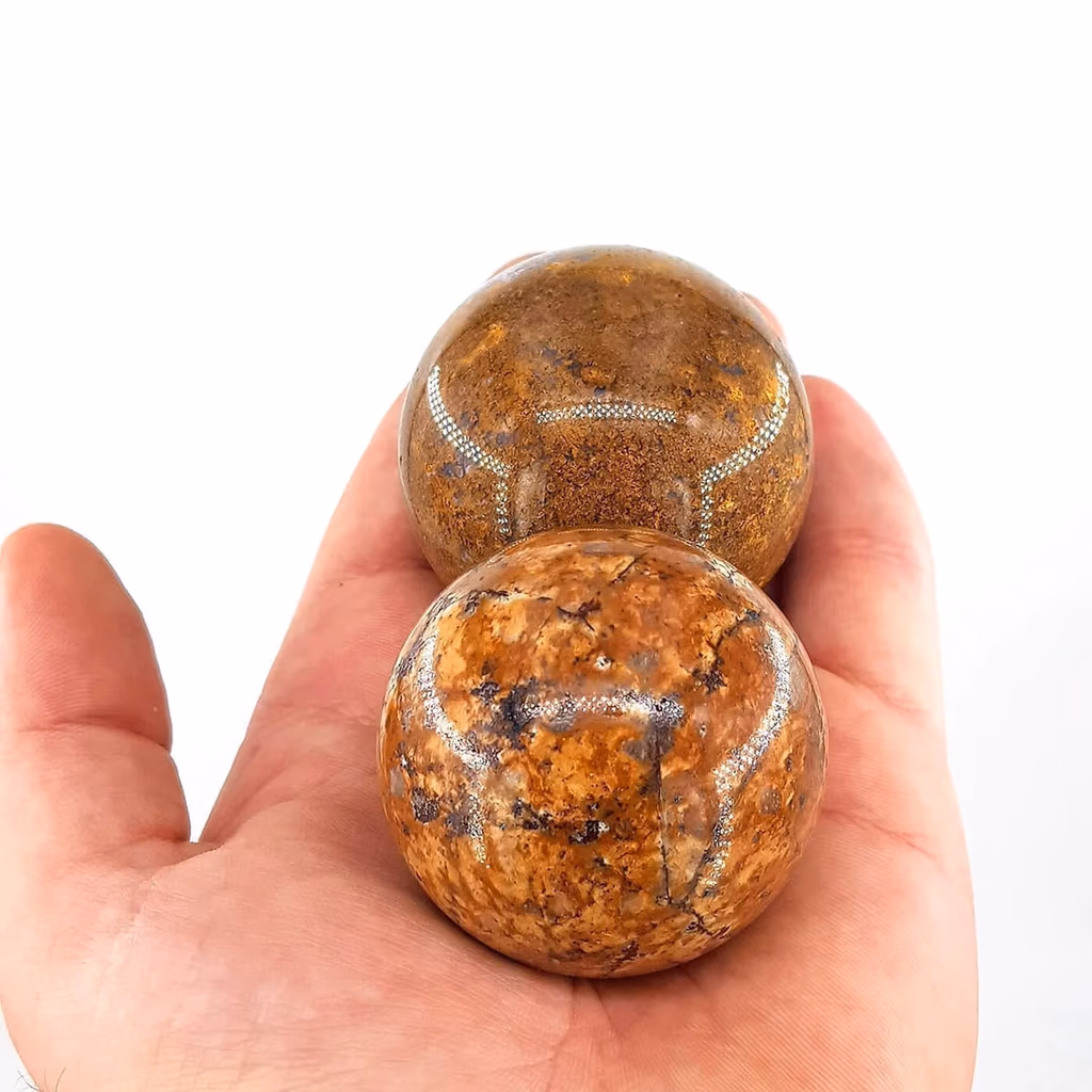 Miriam Picture Jasper Küre İncele ve Satın Al Miriam Picture Jasper Küre - Orijinal Doğal Taş ve Şifa Kristali Görsel 1
