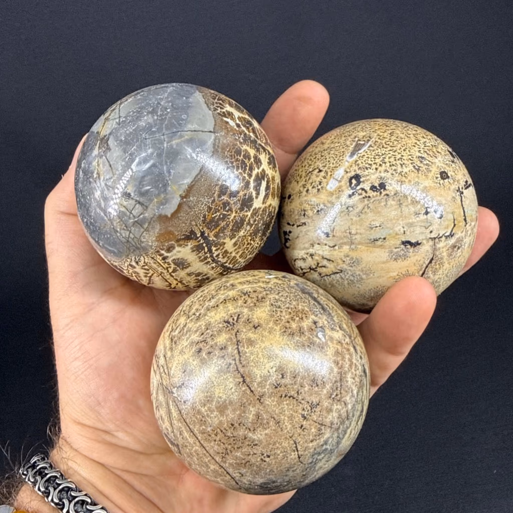 Picture Jasper Küre İncele ve Satın Al Picture Jasper Küre - Orijinal Doğal Taş ve Şifa Kristali Görsel 1