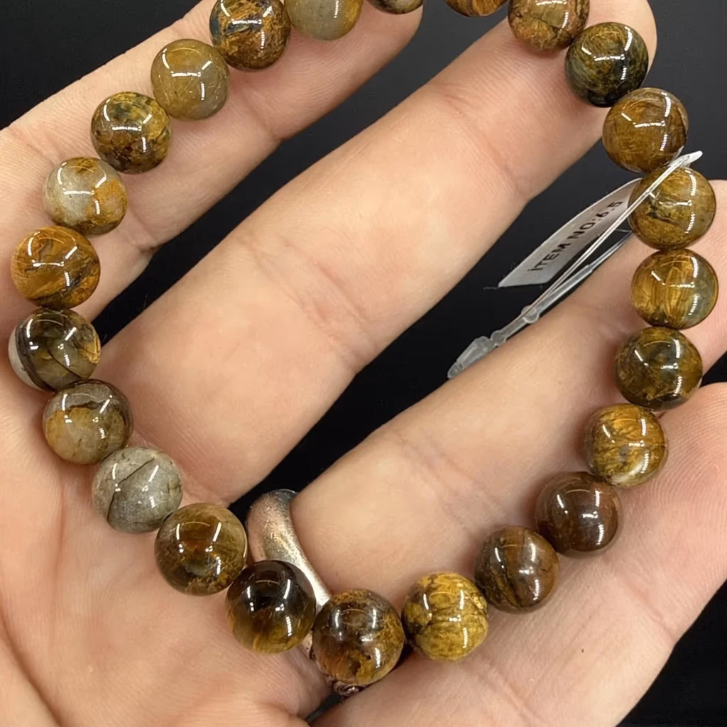 Pietersit Bileklik 8mm İncele ve Satın Al Pietersit Bileklik 8mm - Orijinal Doğal Taş ve Şifa Kristali Görsel 1