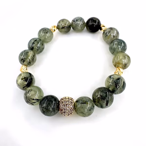 Prehnite Bİleklik AA+ 10mm - Orijinal Şifalı Kristal - Görsel 1