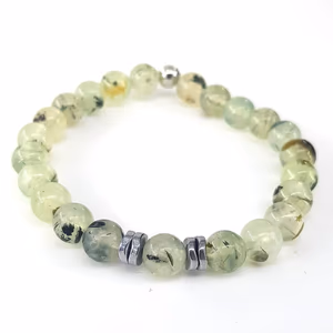 Prehnite Bileklit 8mm - Orijinal Şifalı Kristal - Görsel 1