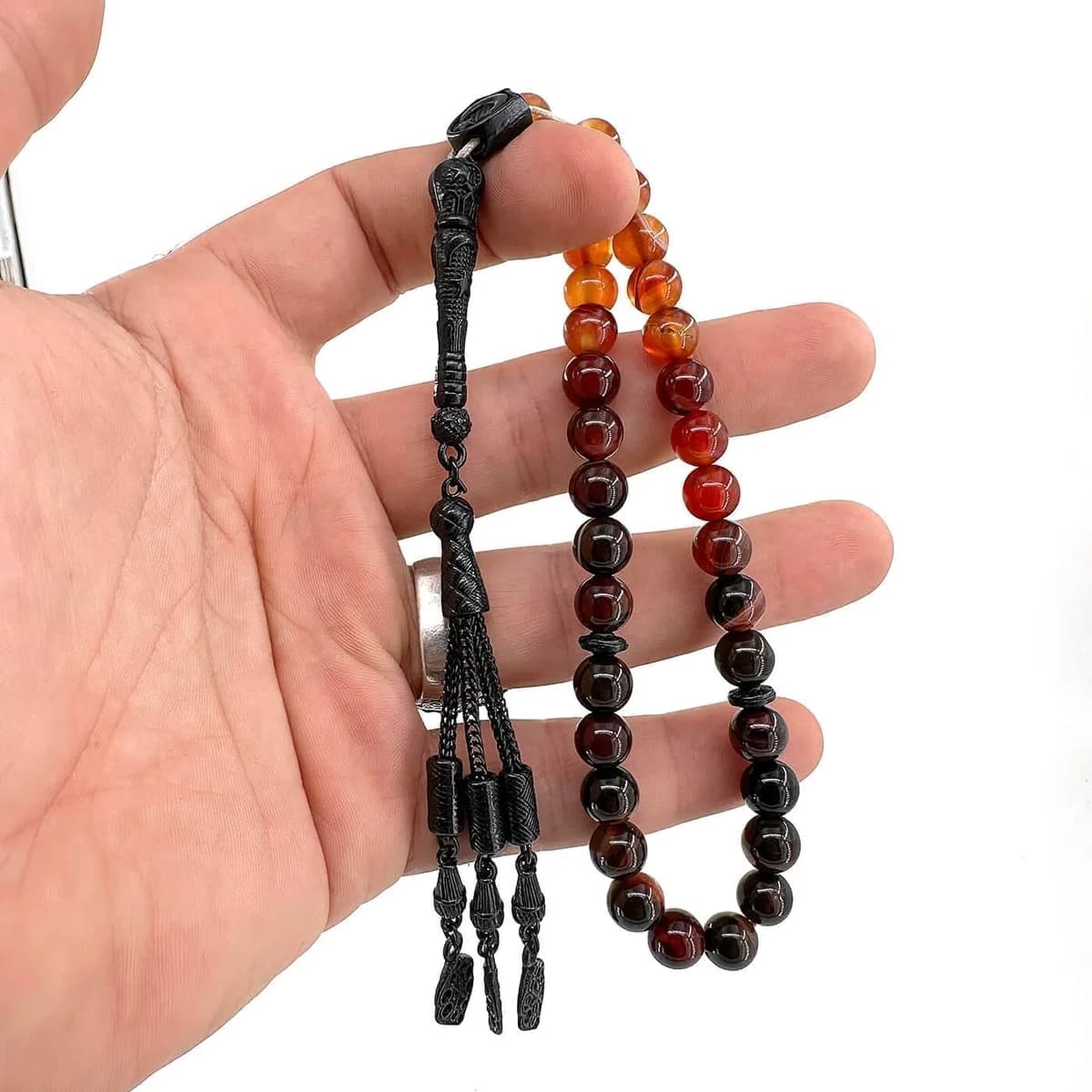 Akik Doğaltaş Tesbih 8mm