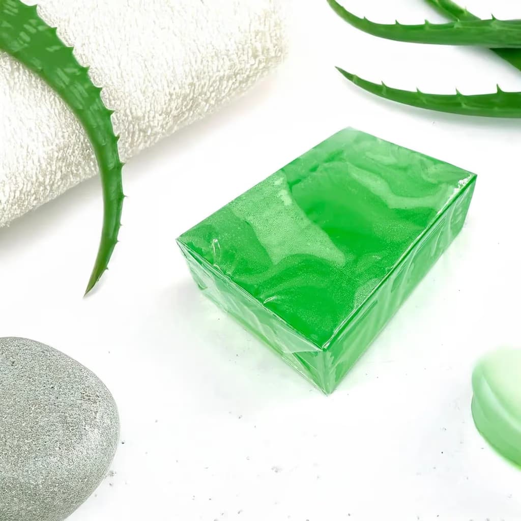 Aloe Vera Sabunu - Orijinal Doğal Taş ve Şifa Kristali Görsel 1