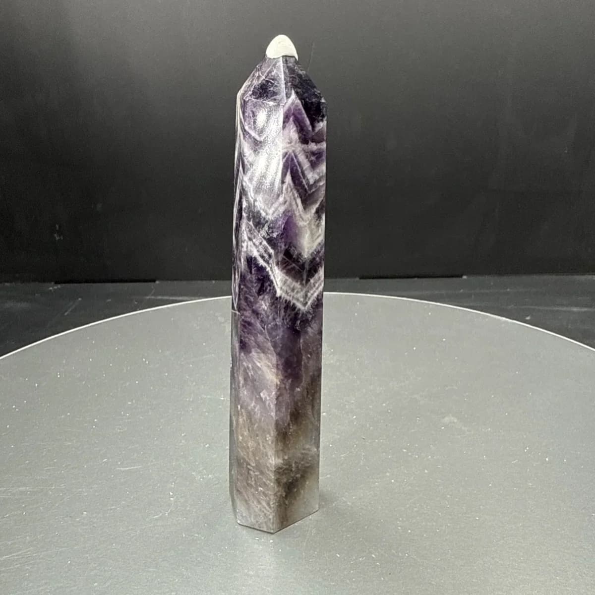 Ametist Obelisk - Orijinal Şifalı Kristal - Görsel 1