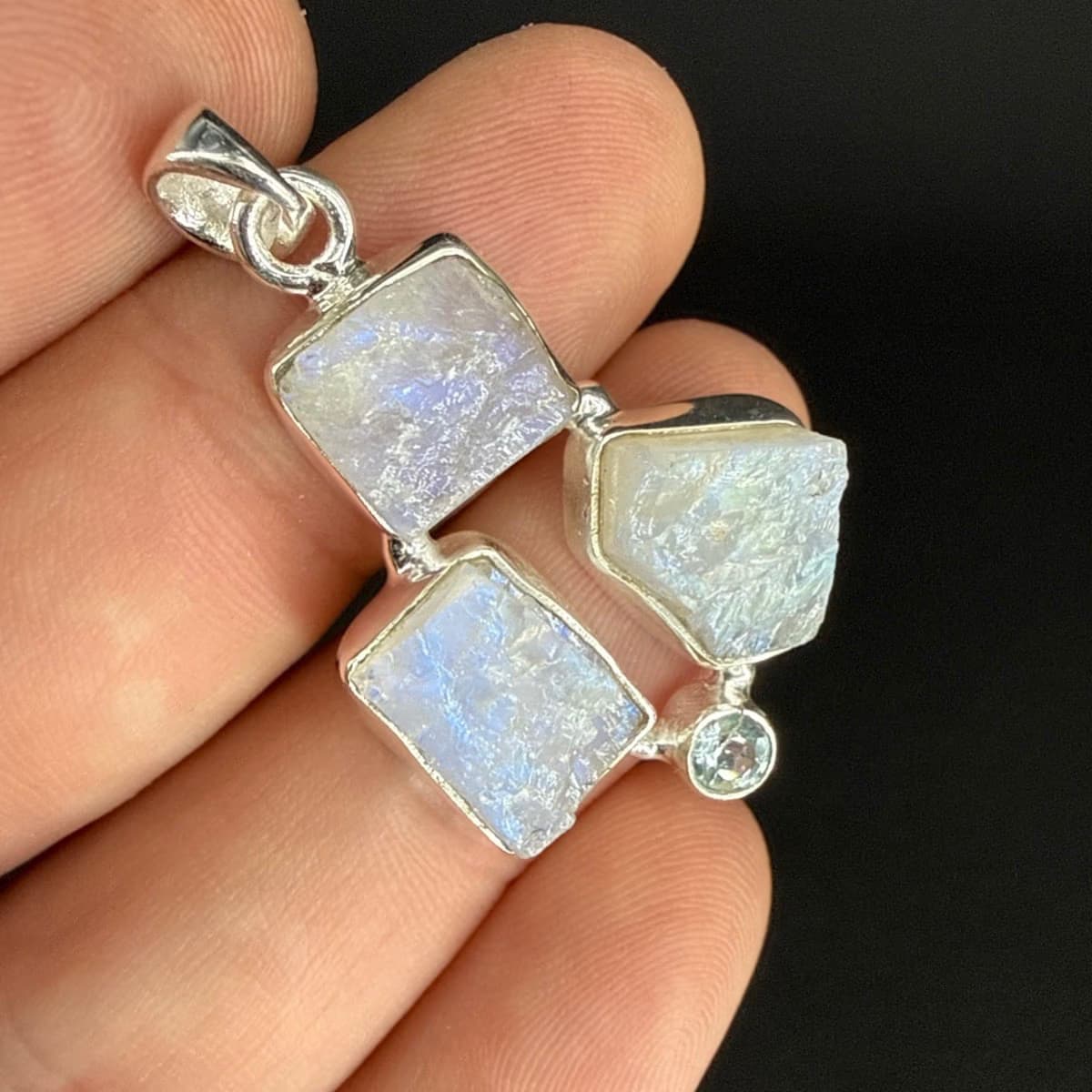 Aytaşı / Topaz Kolye Ucu Gümüş