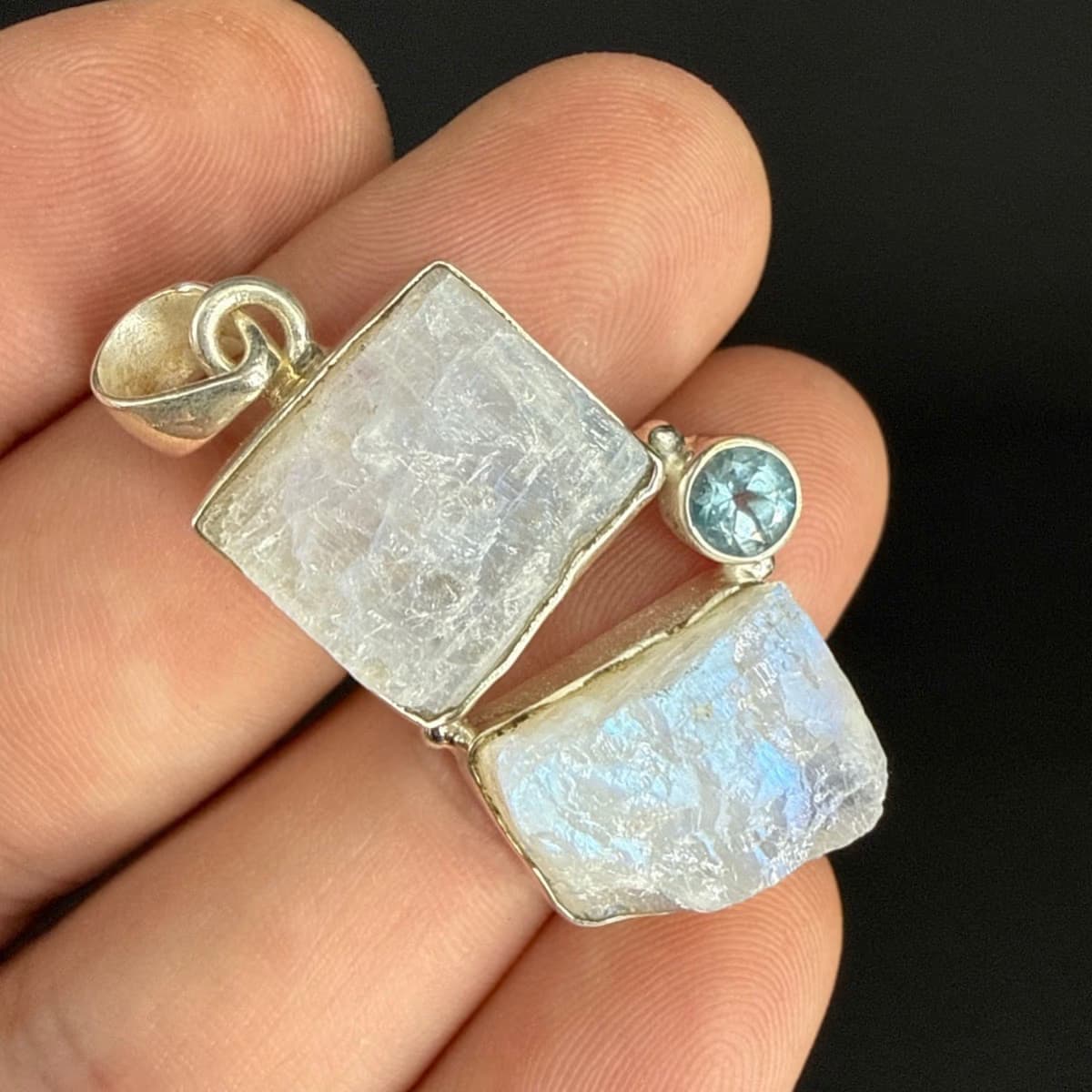 Aytaşı / Topaz Kolye Ucu Gümüş