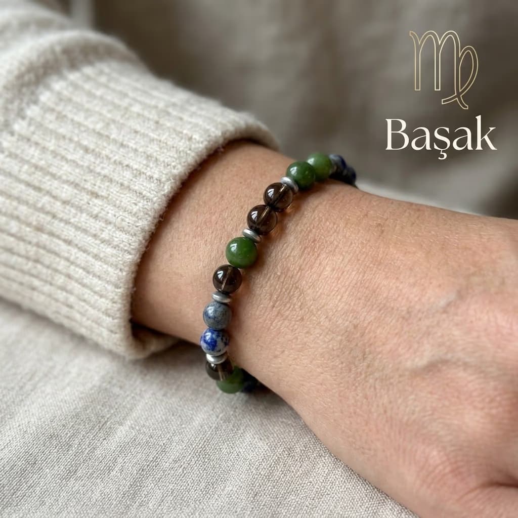 Başak Burcu Unisex Bileklik 8mm