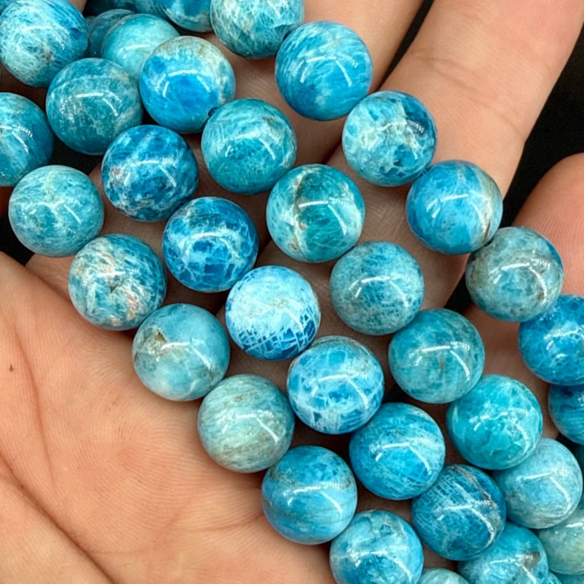 Blue Apatit Dizi 10mm AA+