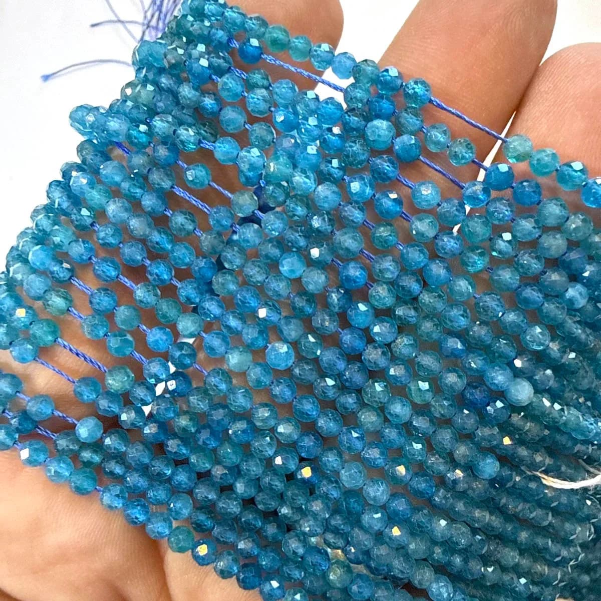 Blue Apatit Dizi Faset 3 mm