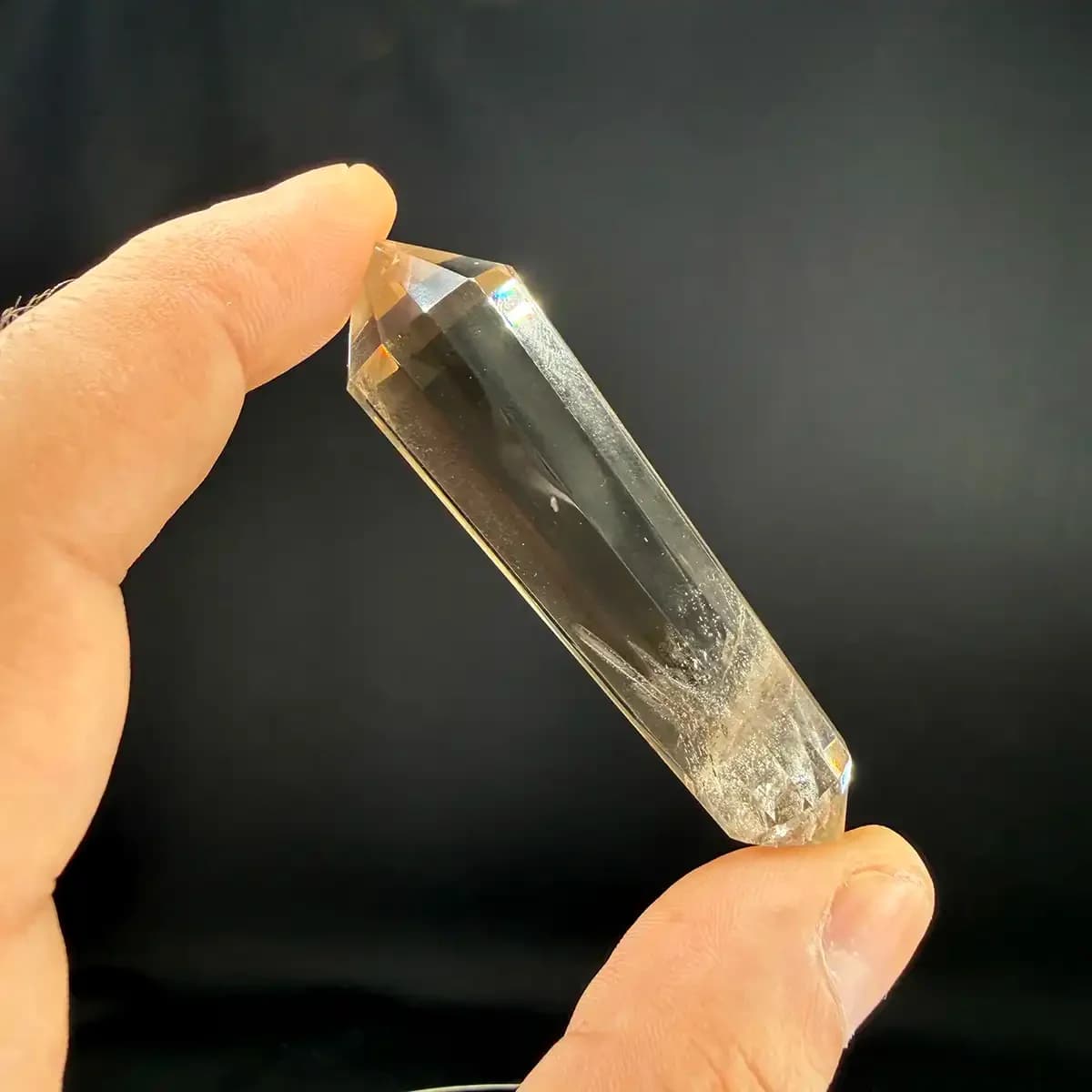 Dumanlı Kuvars Vogel Kristali 12 Faset 8cm Orijinal Kristal Detay Görseli 2