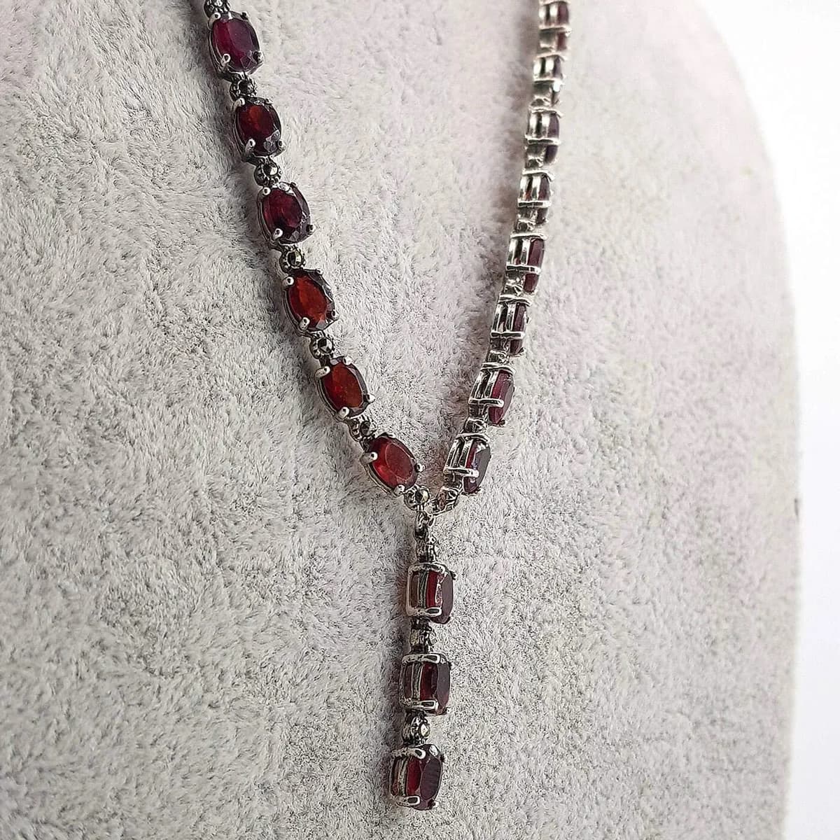 Garnet Kolye (Gümüş)