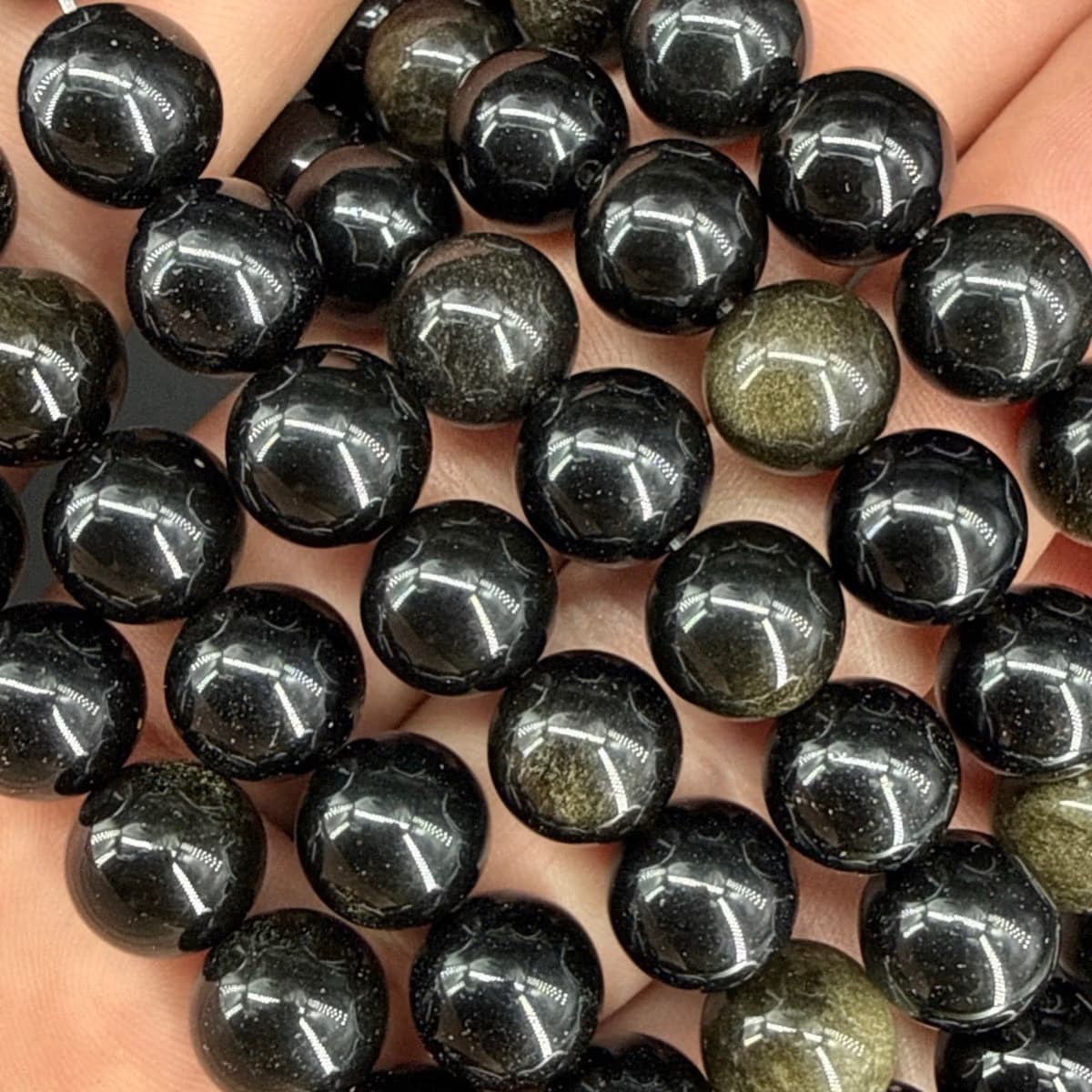 Gold Obsidiyen Dizi 10mm