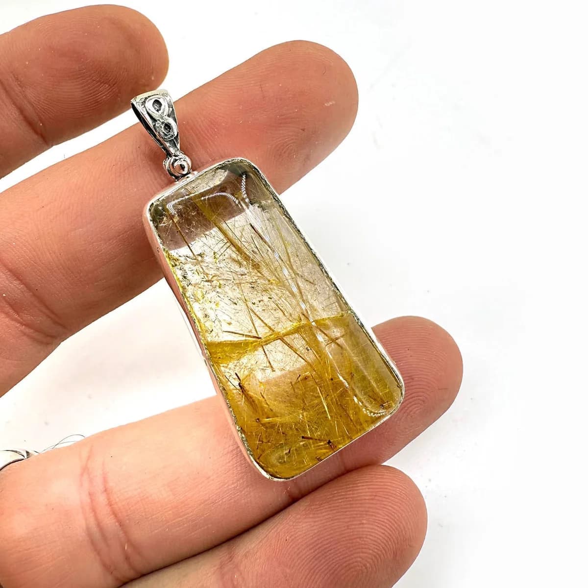 Golden Healer Kolye Ucu Gümüş