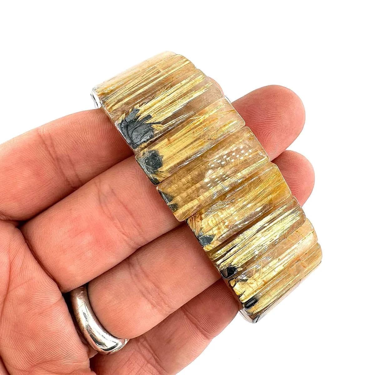 Golden Healer Rolex AA - Orijinal Şifalı Kristal - Görsel 1