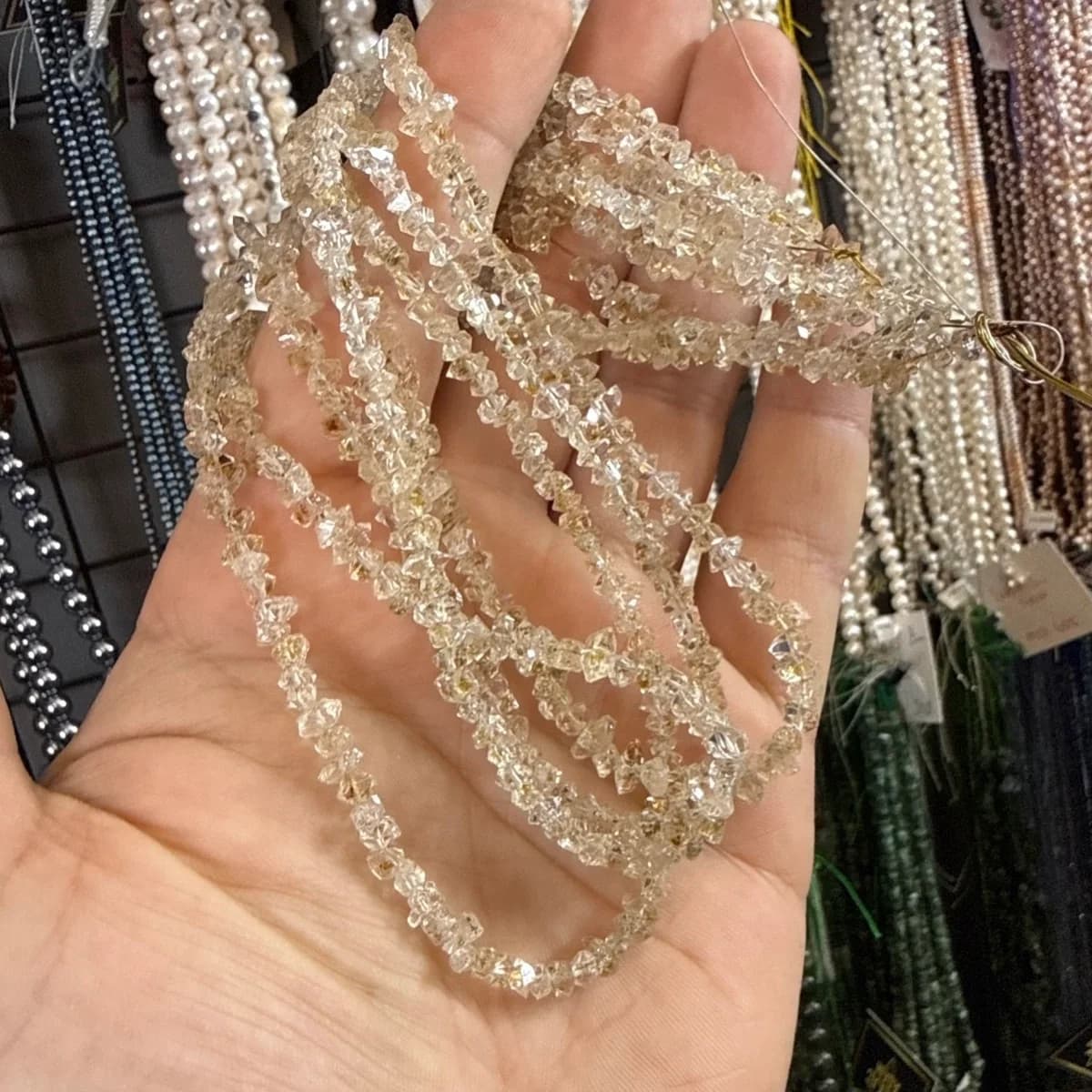 Herkimer Elmas Dizi Gold AAA