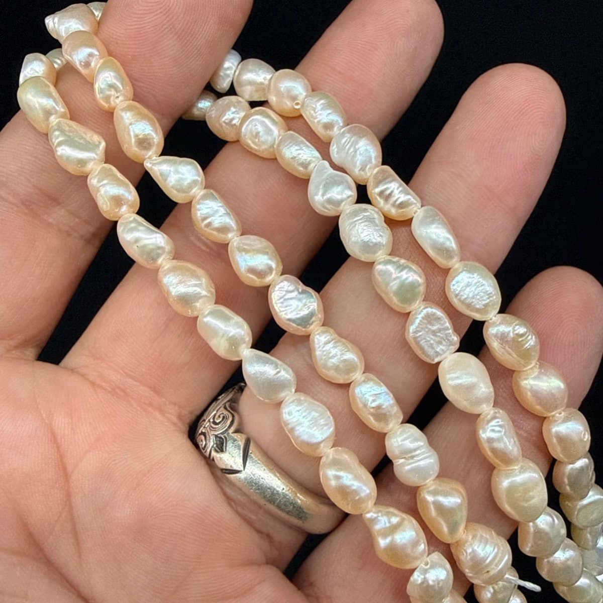 İnci Somon Dizi 6x8 mm