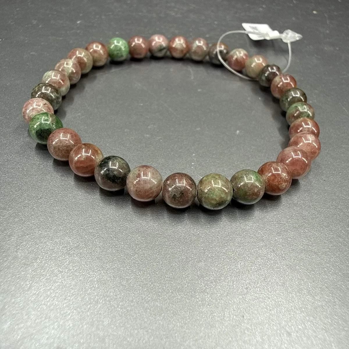 Karpuz Garnet Bileklik 6 mm - Orijinal Doğal Taş ve Şifa Kristali Görsel 1