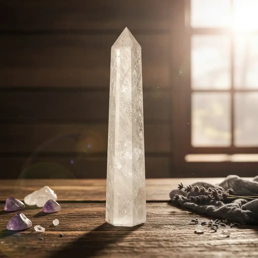 Kristal Kuvars Obelisk
