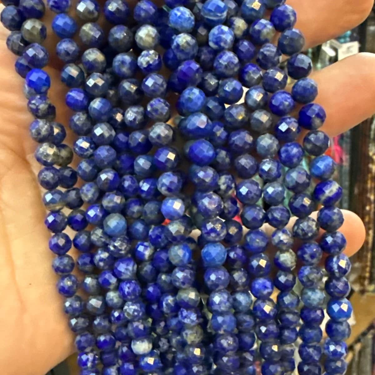 Lapis Lazuli Faset Dizi 8 mm