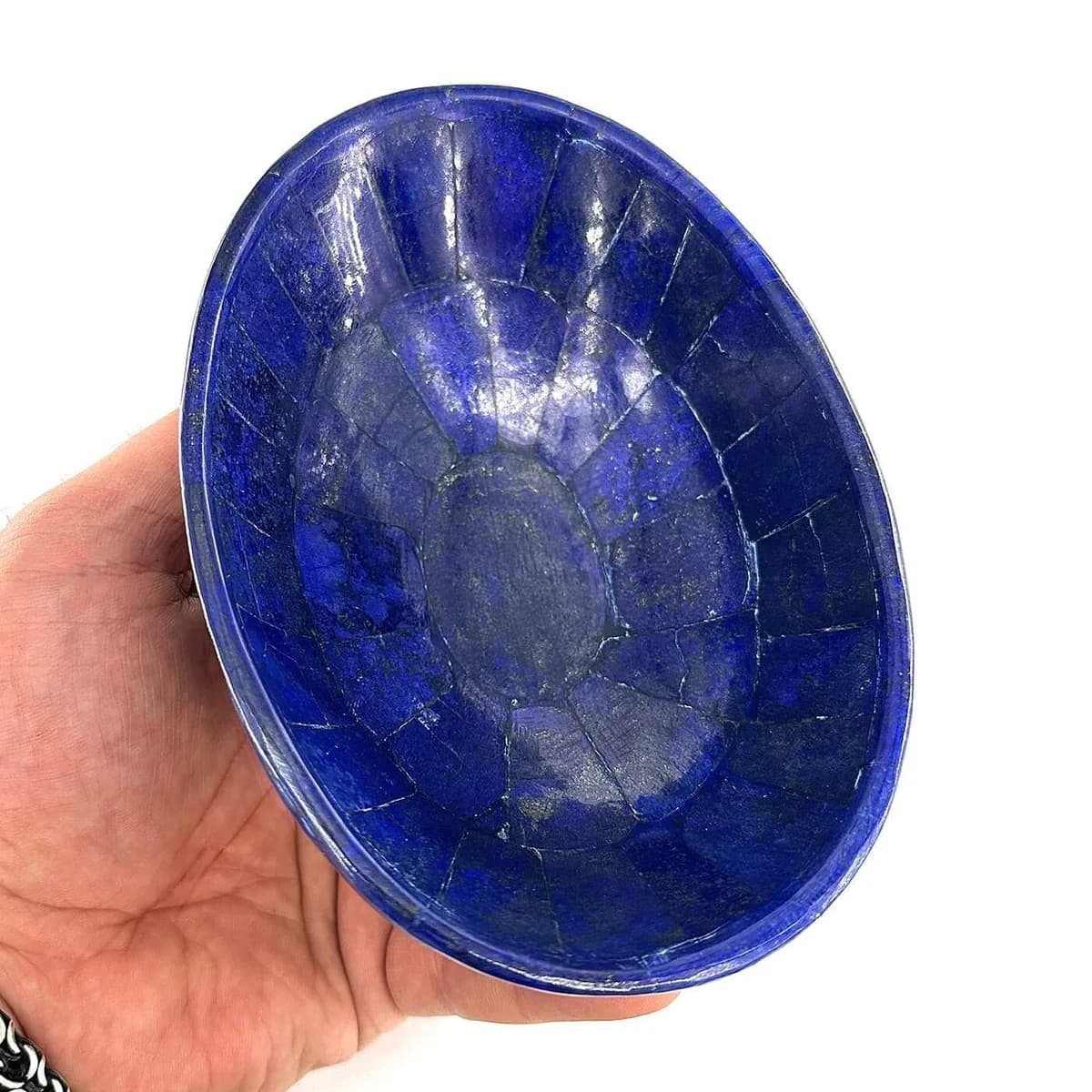 Lapis Lazuli Kase Elips - Orijinal Şifalı Kristal - Görsel 1