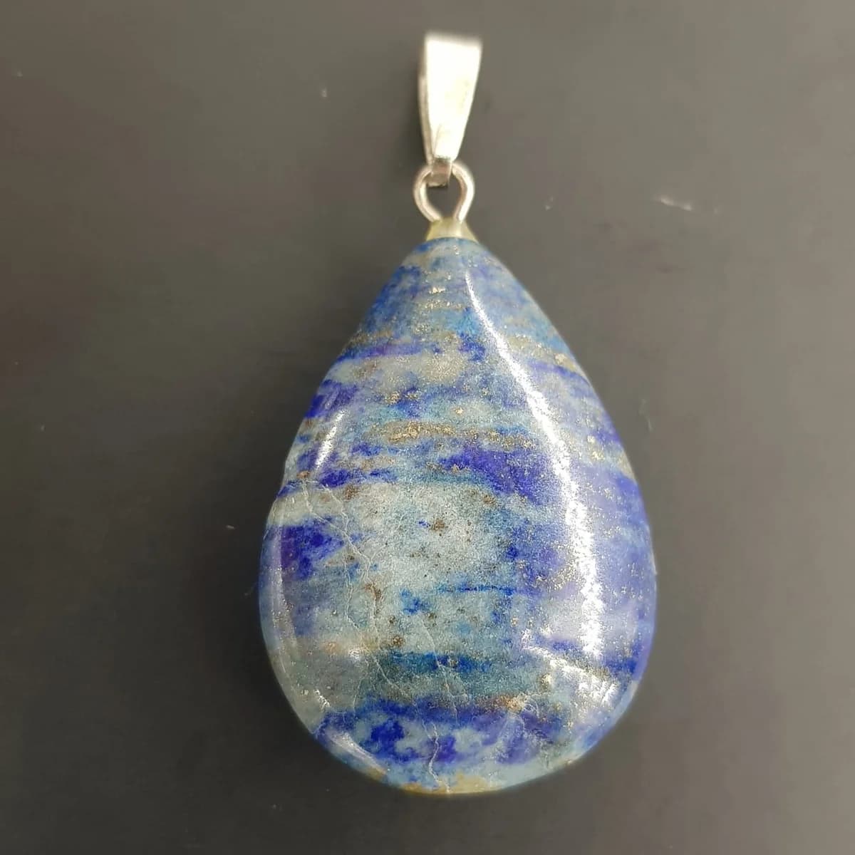 Lapis Lazuli Kolye Ucu - Orijinal Şifalı Kristal - Görsel 1