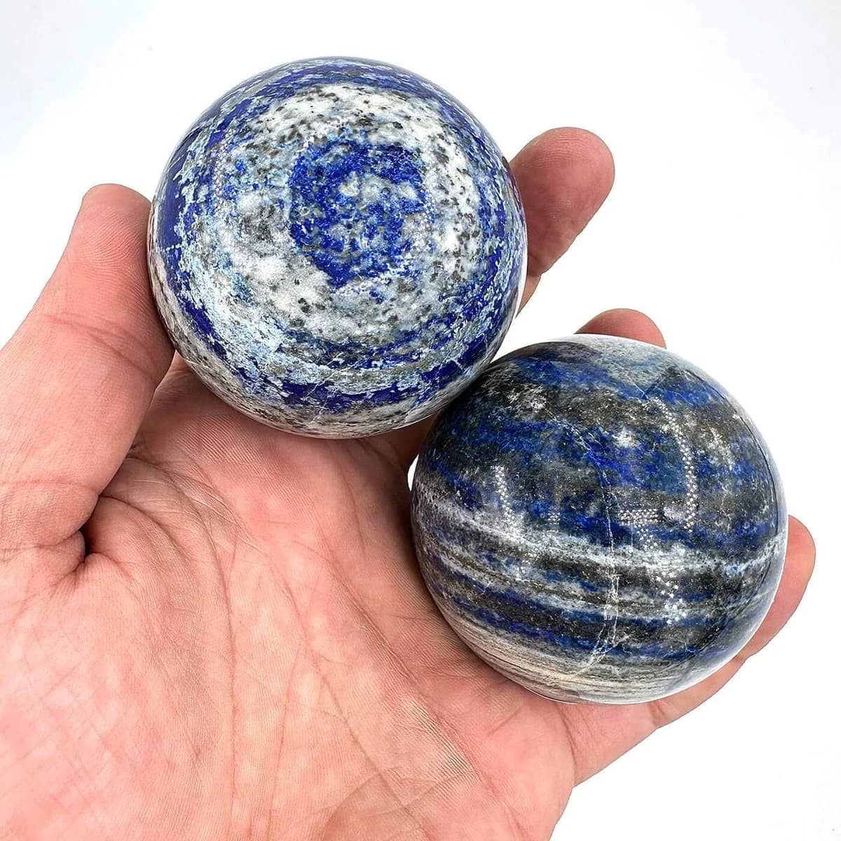 Lapis Lazuli Küre - Orijinal Şifalı Kristal - Görsel 1