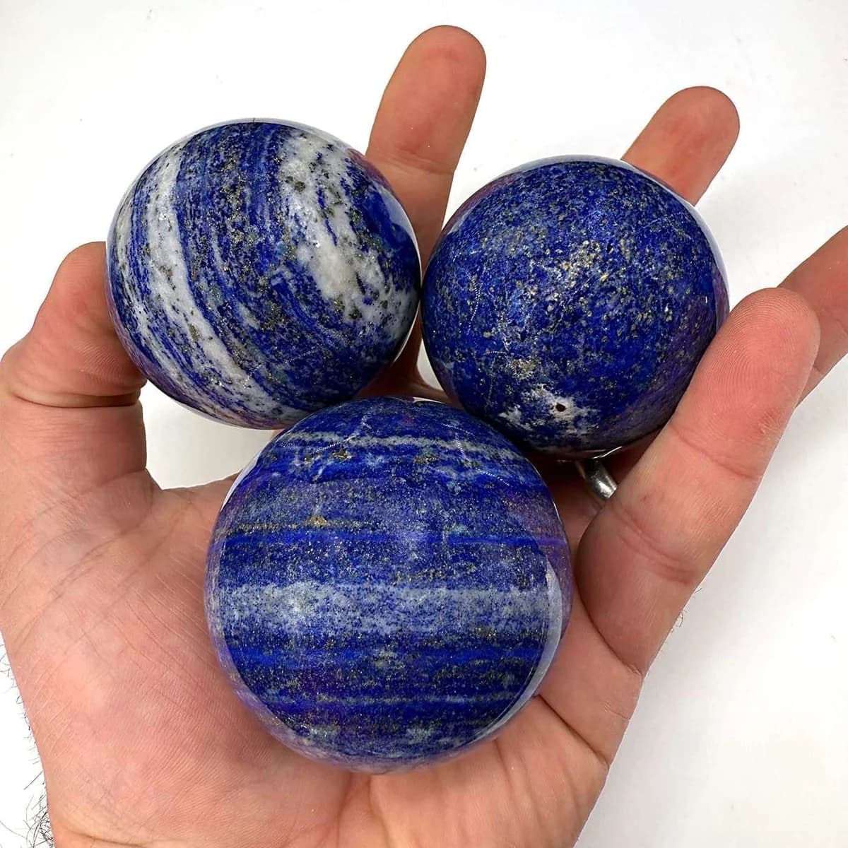 Lapis Lazuli Küre - Orijinal Şifalı Kristal - Görsel 1