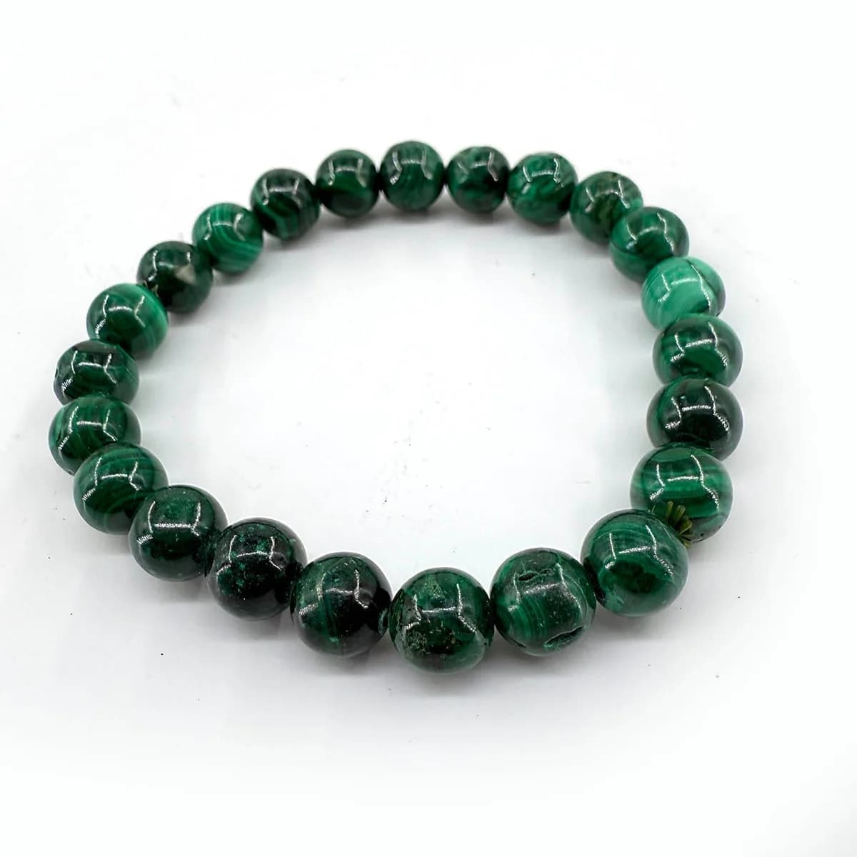 Malakit Bileklik 8mm - Orijinal Şifalı Kristal - Görsel 1
