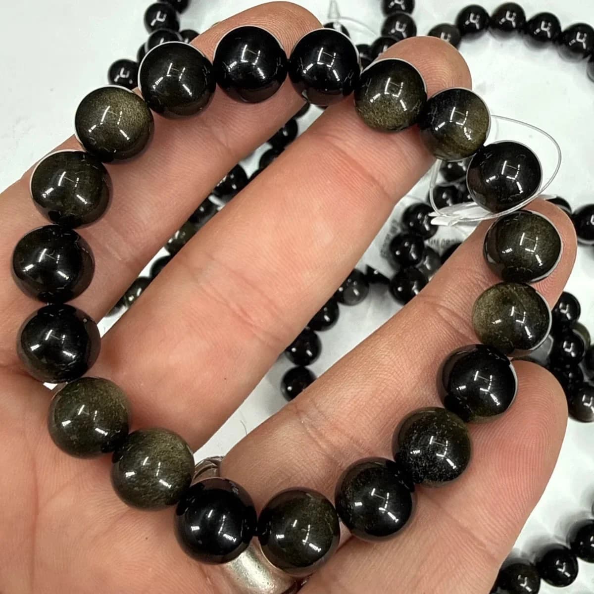 Obsidiyen Bileklik 10mm