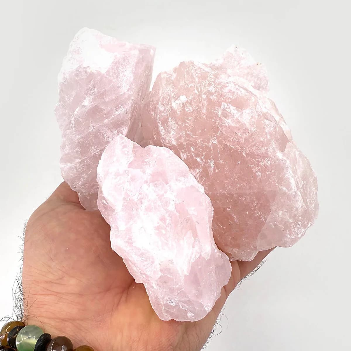 Pembe Kuvars Ham Parça - Orijinal Şifalı Kristal - Görsel 1
