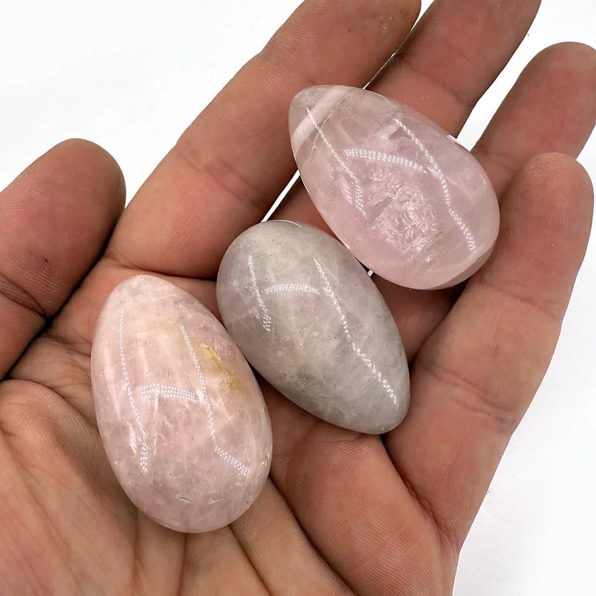 Pembe Kuvars Yumurta - Orijinal Şifalı Kristal - Görsel 1