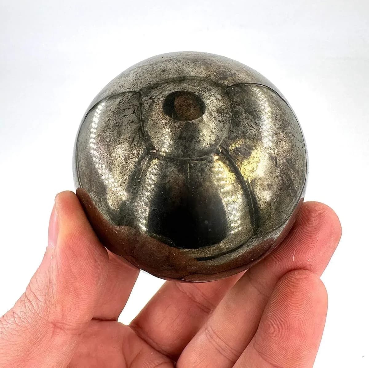 Pirit (Peru) Küre - Orijinal Şifalı Kristal - Görsel 1