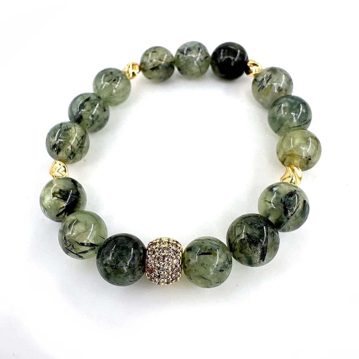 Prehnite Bİleklik AA+ 10mm