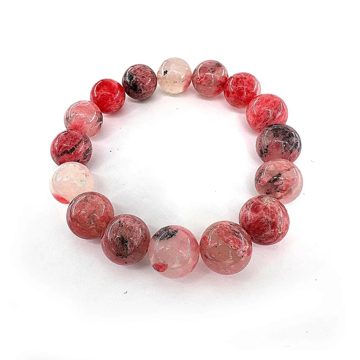 Sakura Rodonit Bileklik 6A 12mm - Orijinal Doğal Taş ve Şifa Kristali Görsel 1