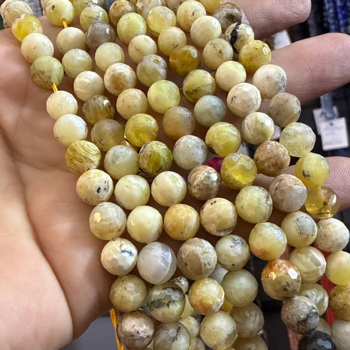 Sarı Opal Faset Dizi 8 mm