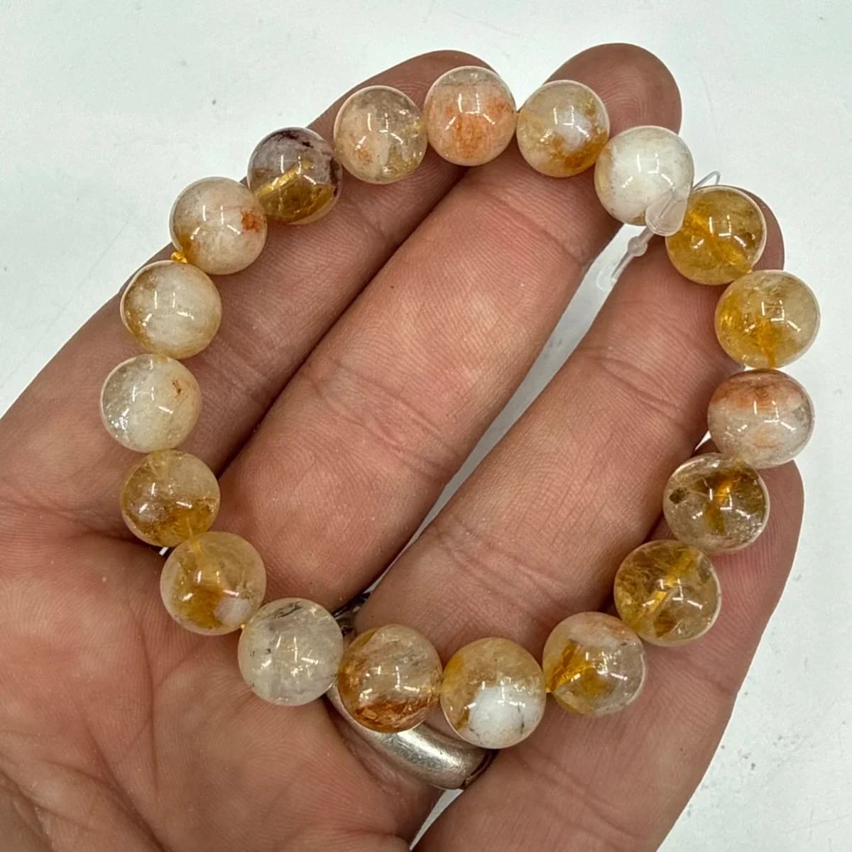 Sitrin Bileklik 10mm - Orijinal Şifalı Kristal - Görsel 1