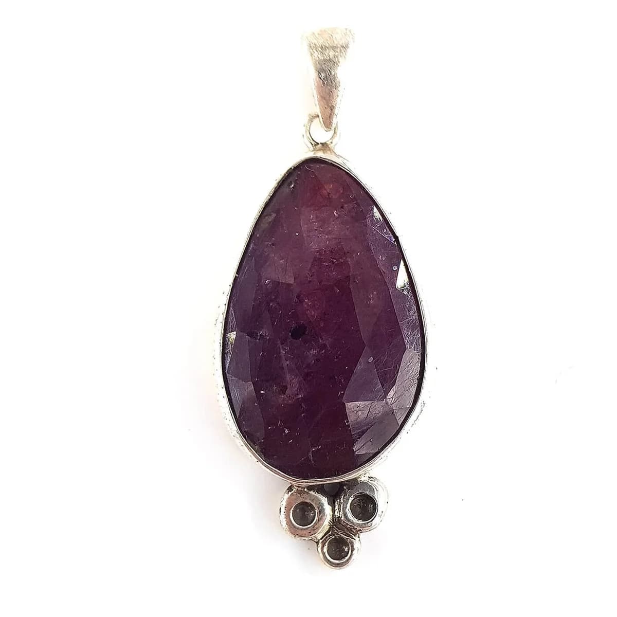 Yakut Kolye Ucu (Gümüş)