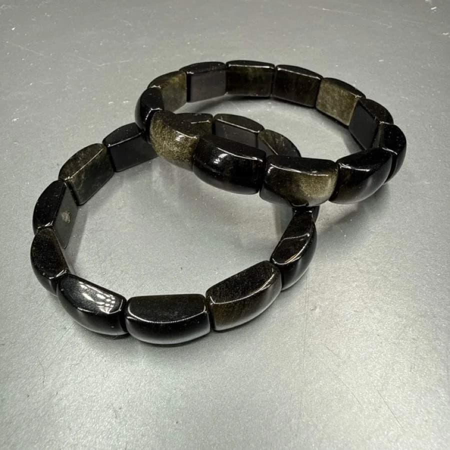 Obsidiyen Rolex Bileklik - Orijinal Şifalı Kristal - Görsel 1