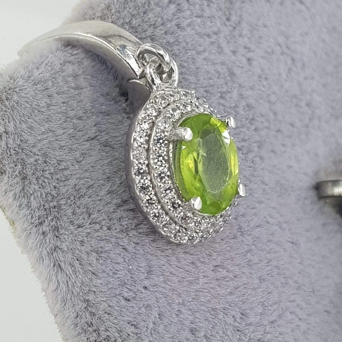 Zeberced Set (Gümüş) Orijinal Kristal Detay Görseli 3