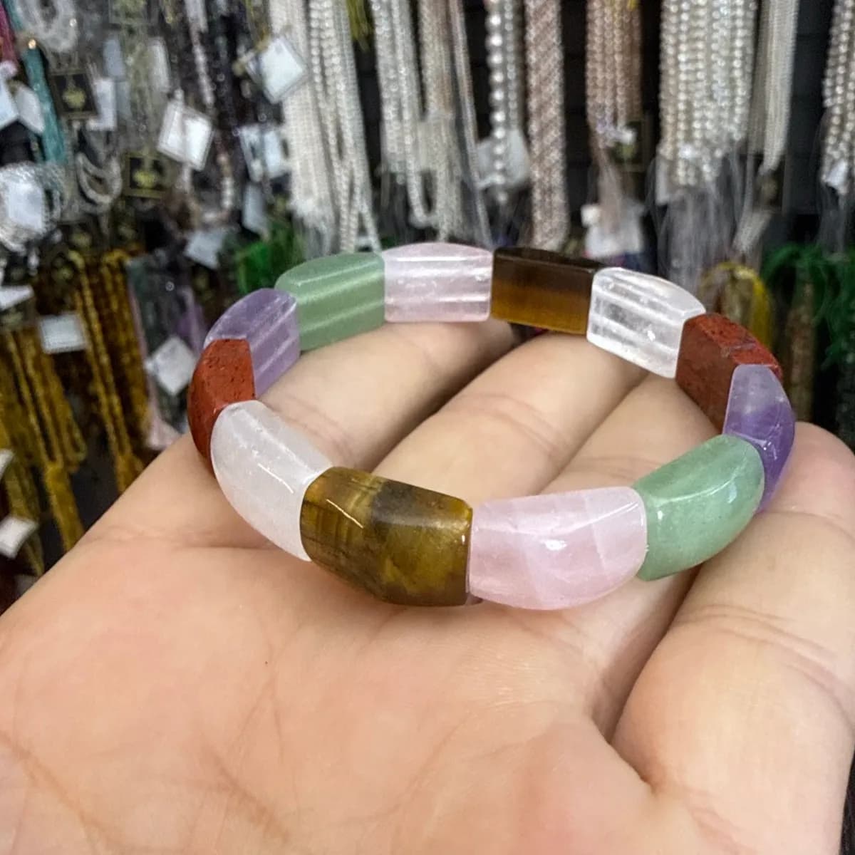 Çakra Bileklik Rolex - Orijinal Şifalı Kristal - Görsel 1