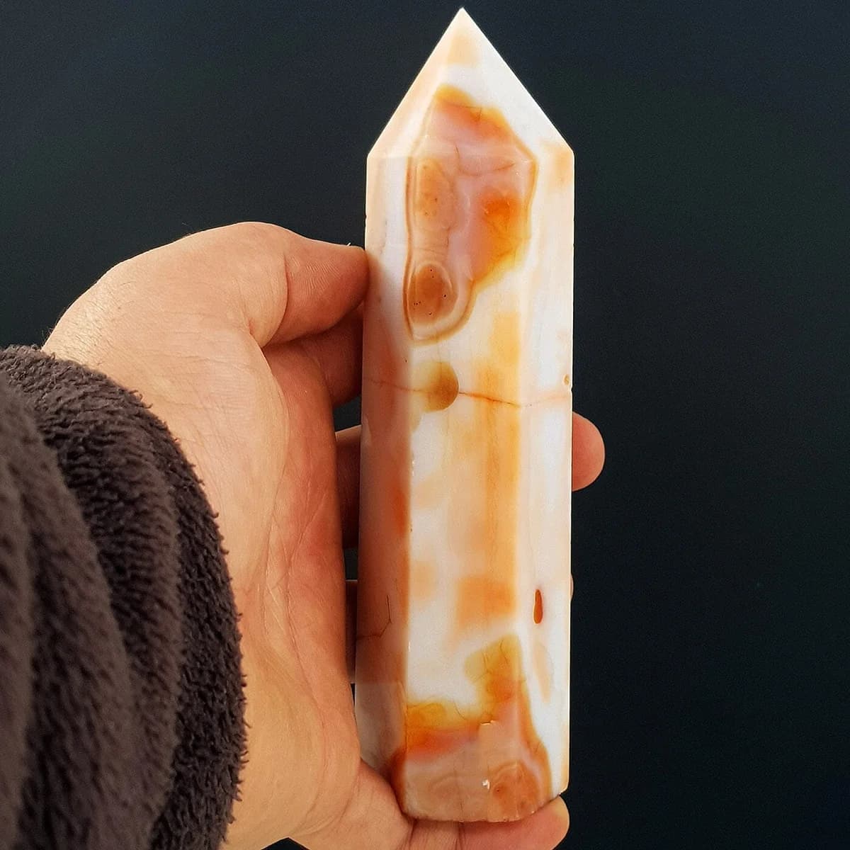 Akik Obelisk İncele ve Satın Al Akik Obelisk - Orijinal Doğal Taş ve Şifa Kristali Görsel 1