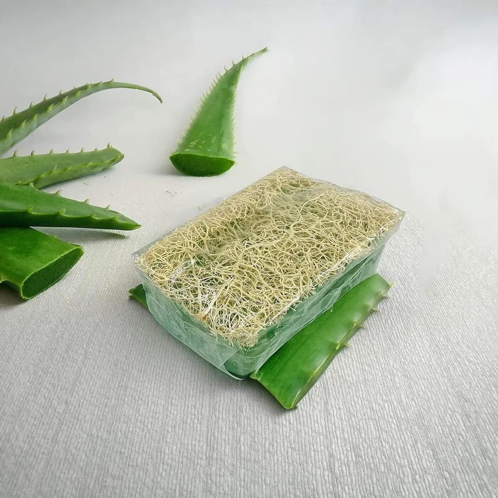 Aloe Vera Sabunu Kabak Lifli İncele ve Satın Al Aloe Vera Sabunu Kabak Lifli - Orijinal Doğal Taş ve Şifa Kristali Görsel 1