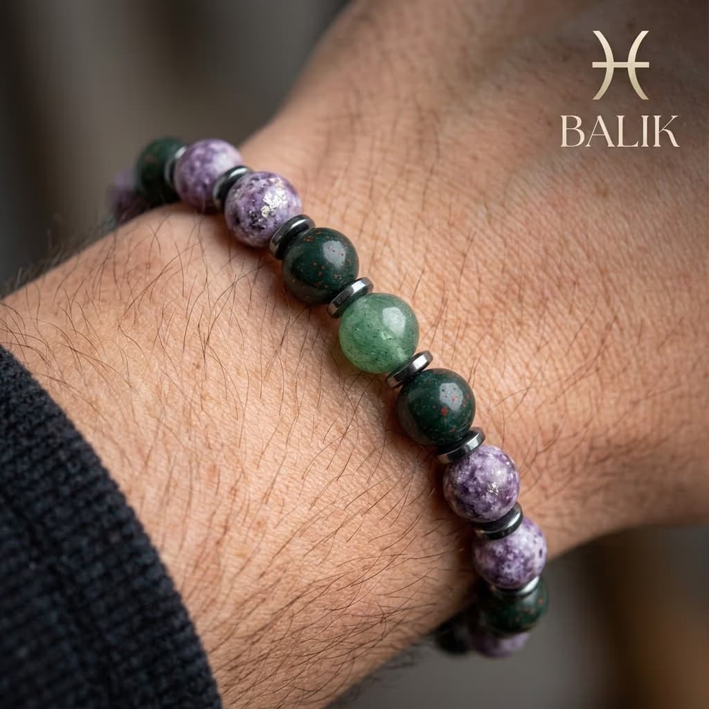 Balık Burcu Erkek Bileklik 8mm
